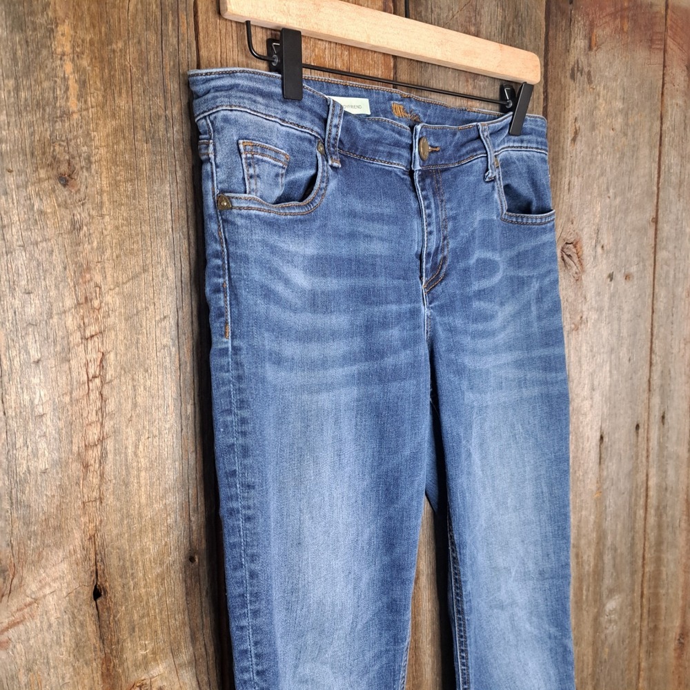 Grunge Lite Quiet Luxury Kut From The Kloth Straight Leg Blue Jeans Women's 10